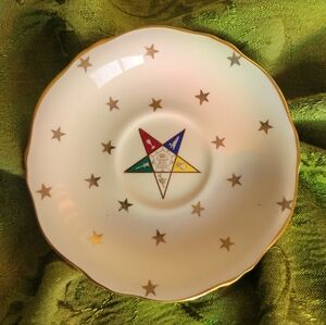 Vintage Order Of The Eastern Star Bone China Plate